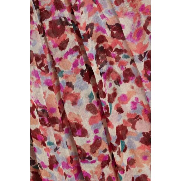 NWT Isabel Marant Étoile Daytonea Floral Long Sleeve Blouse in Raspberry & Ecru - Picture 6 of 16